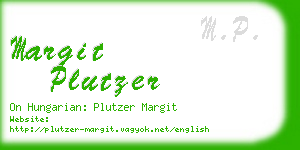 margit plutzer business card